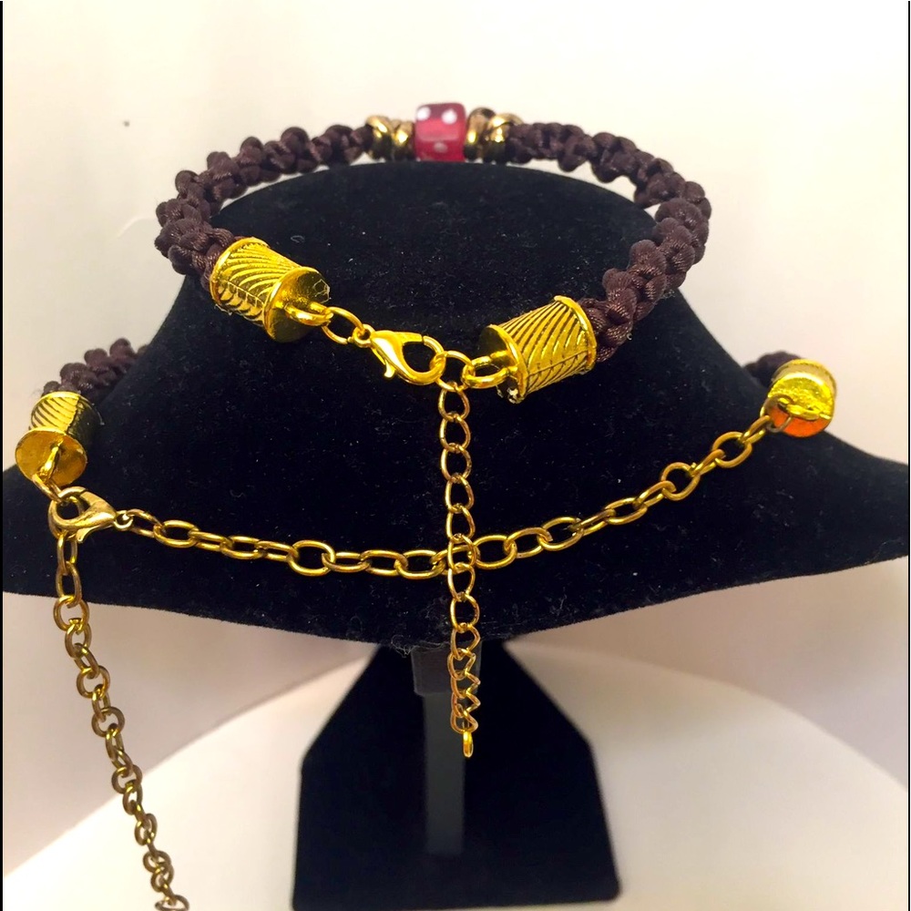 Macrame Set Necklace/Bracelet/Earrings - image 2